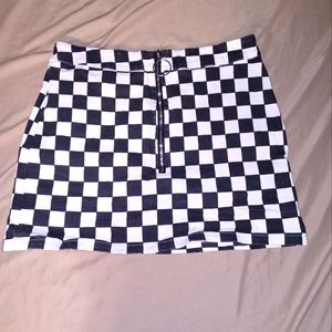 Checkered skirt